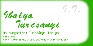 ibolya turcsanyi business card